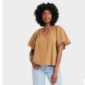 Womens target a new day flounce shirt brand new